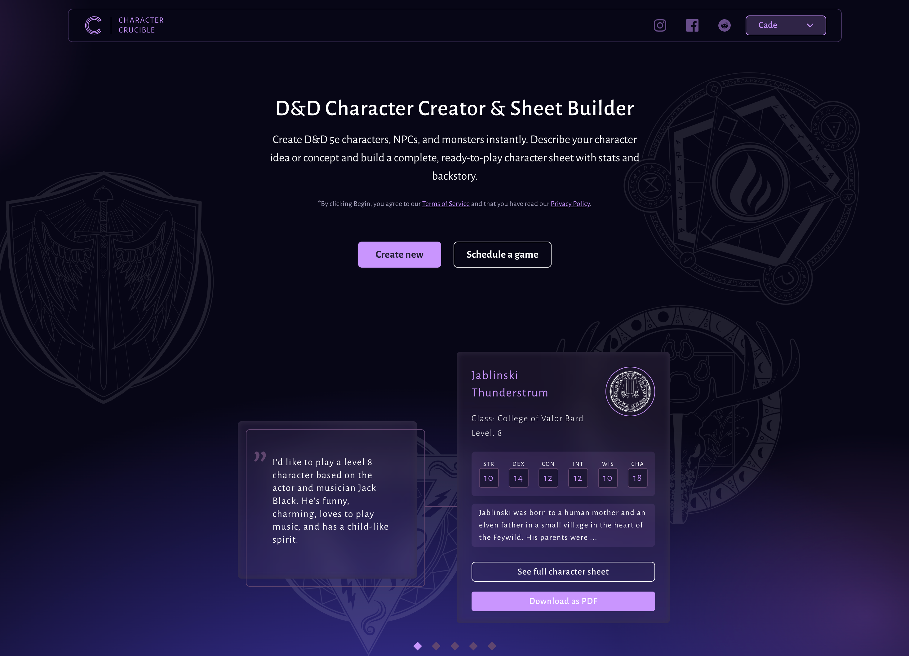 Image for Character Crucible